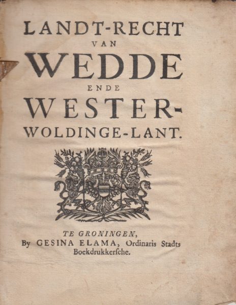 LANT-RECHT VAN WEDDE EN W 1677 PAG 1.bmp