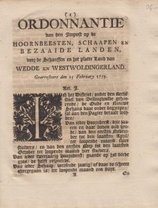 ORDONN OD HOORNB, ETC 1759 W&W&S VB